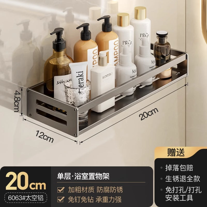 No punching gun ash toilet rack bathroom washstand No punching wall mounted toilet toilet storage rack