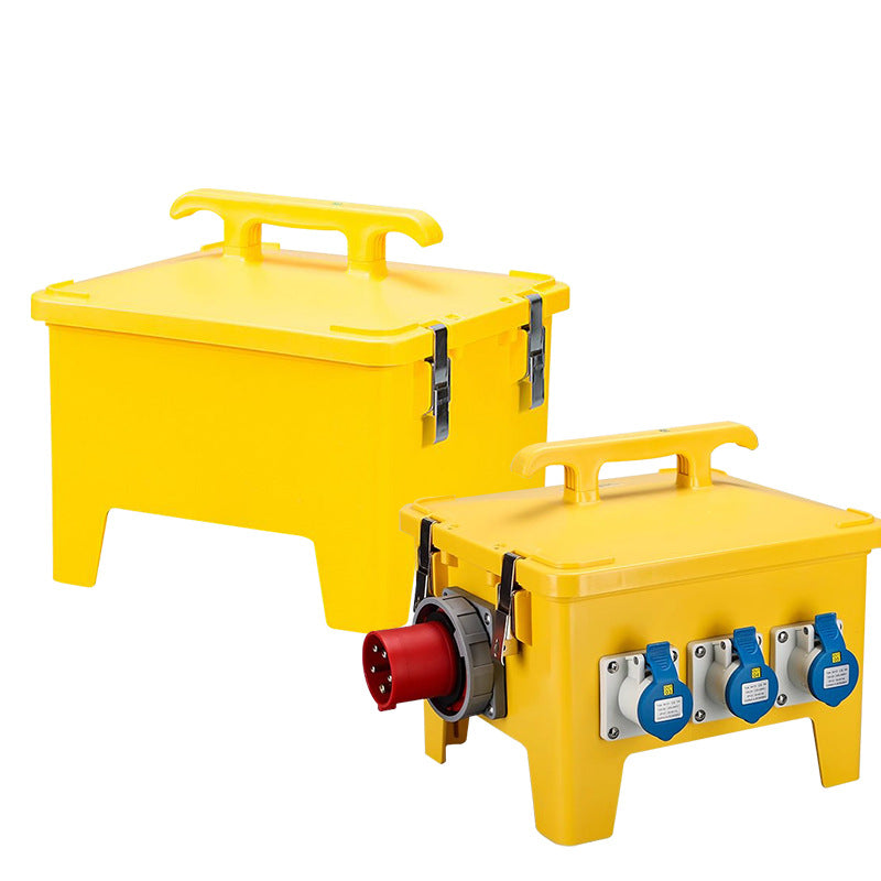 Outdoor waterproof socket box Industrial mobile portable wiring box Maintenance power box Construction site temporary junction box Plastic
