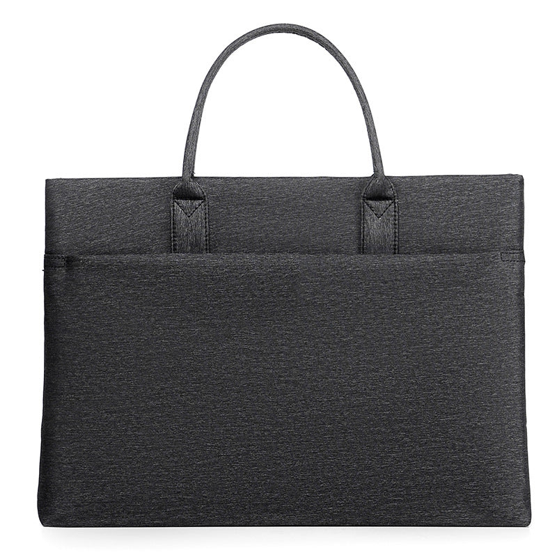 New Men's Portable Documents Information Bag Computer Bag Business Office Meeting Bag Wholesale Stylish Simple Briefcase