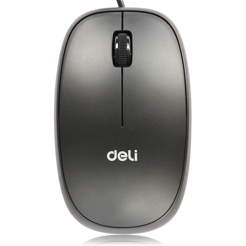 Deli 3715 optical mouse wired usb mouse office notebook wired mouse stylish and simple wholesale