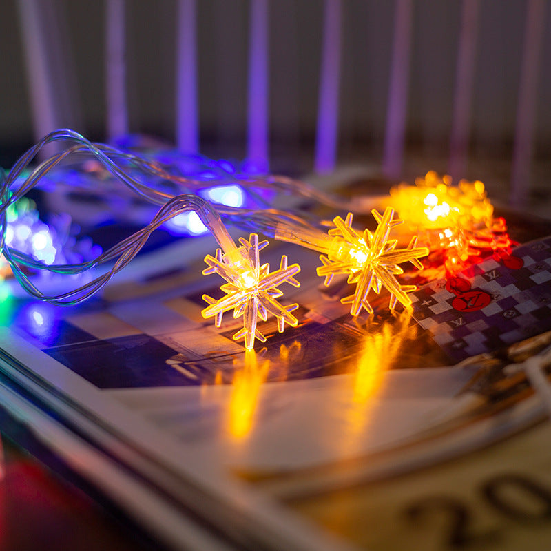 Wholesale Snowflake Light String Gypsy Flash Light Christmas Decoration LED Light String Wedding Festival Small Lantern String Light