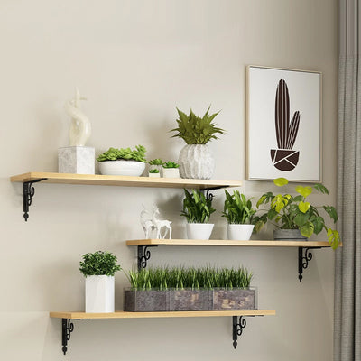 European style flower triangle bracket bracket triangle support iron frame wall storage rack layer right angle fixed tripod bracket