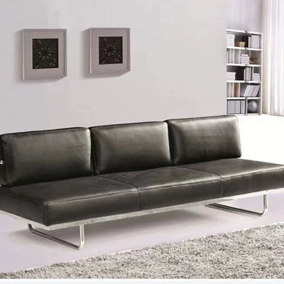 Lc5 retro classic genuine leather office nordic stainless steel studio combination casual minimalist business hotel sofa