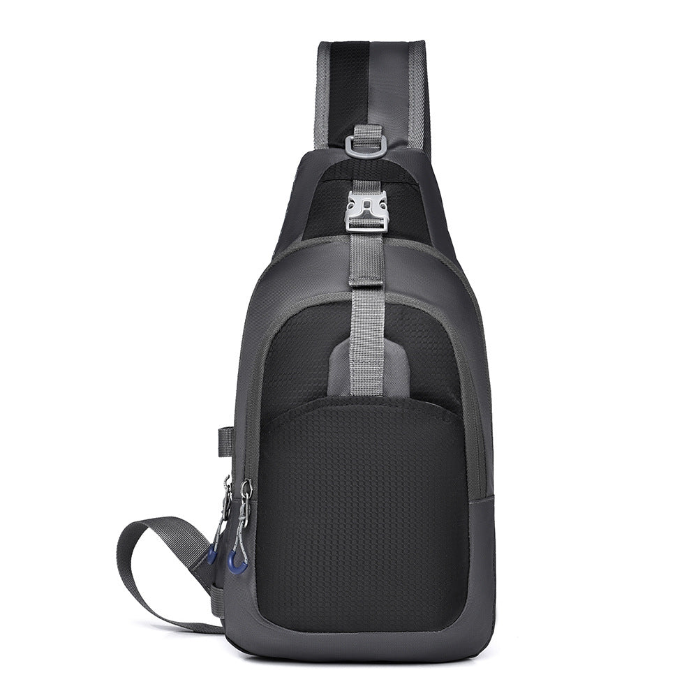 Simple men's messenger bag trendy and cool commuter messenger bag men's wholesale delivery shoulder bag leisure travel portable business