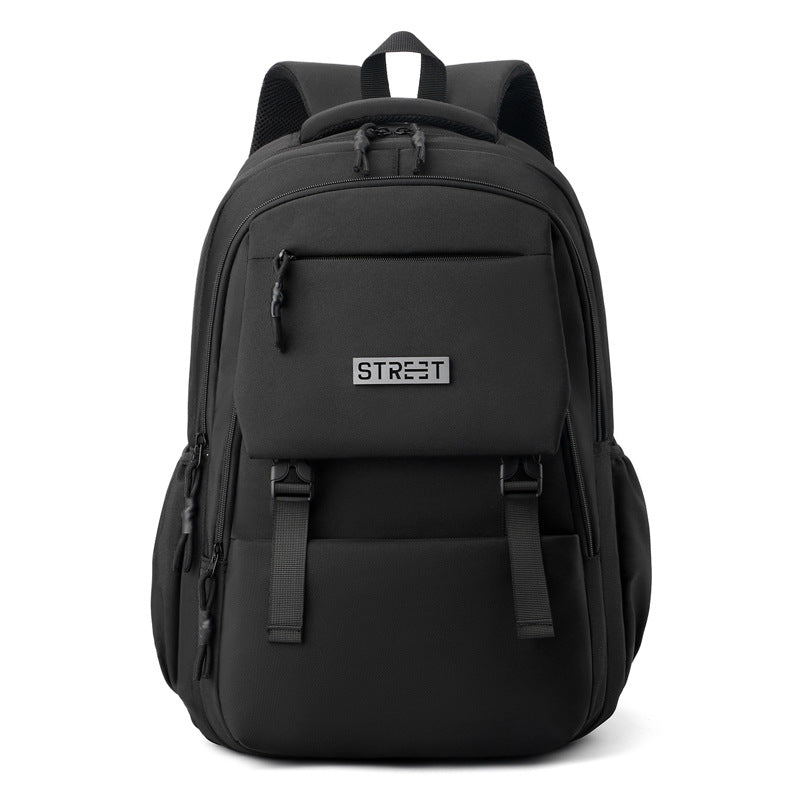 New backpack, large-capacity business computer bag, travel bag, fashionable, simple and practical, junior high school student schoolbag