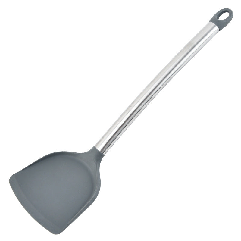 Cross-border, silicone kitchen utensils full set of baking cooking non-stick pans, household kitchen tools spoon shovel set 10-piece set