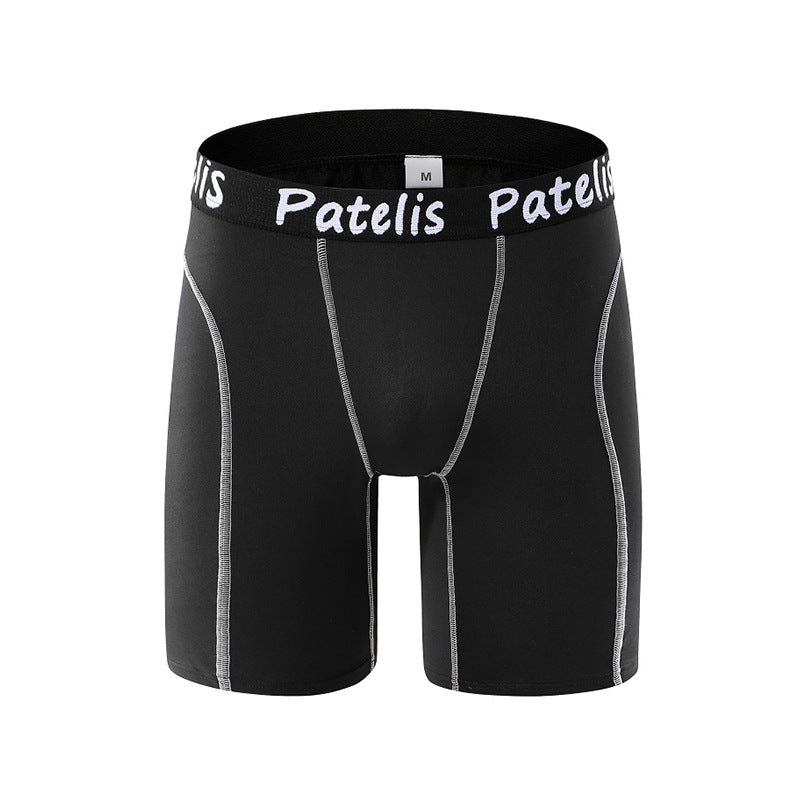 PATELIS Fat Brother 100kg Men's Large Size Panties Quick-Drying Compression Shorts Sports Breathable Quick-Drying Boxers