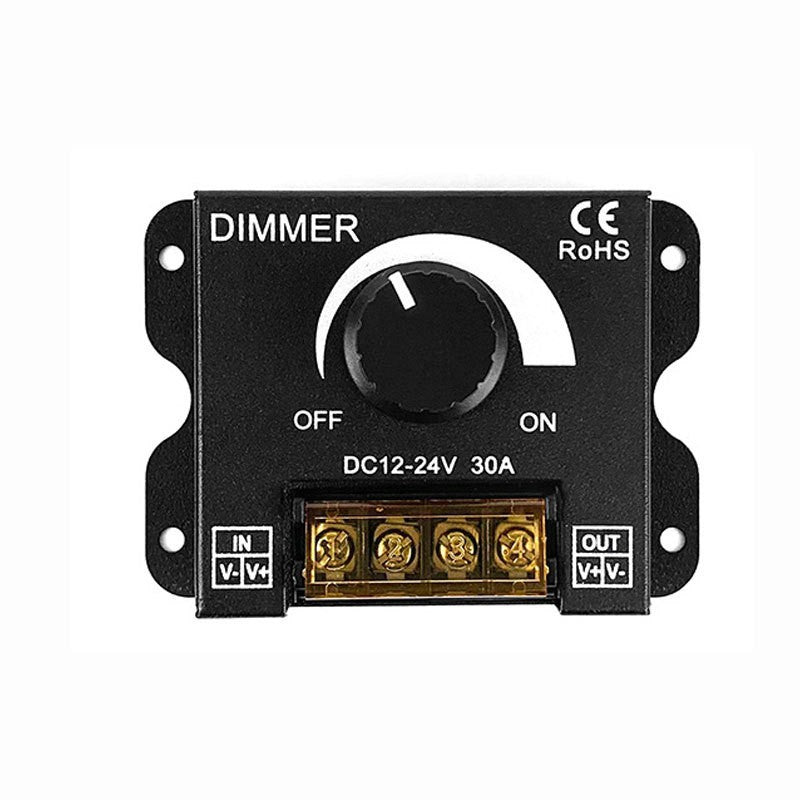 30A knob controller light box sign hard light strip light with brightness dimmer, monochrome stepless iron box toner