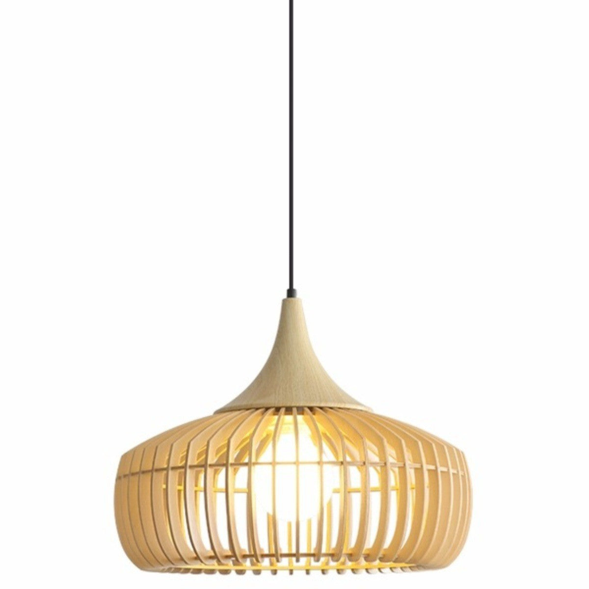 Log wind restaurant chandelier Japanese-style simple medieval wabi-sabi wind personalized retro walnut color dining table bar lighting