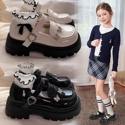 Girls' performance loafers - new spring/summer collection - princess shoes for girls, versatile and stylish soft-soled loafers for mid-to-large children