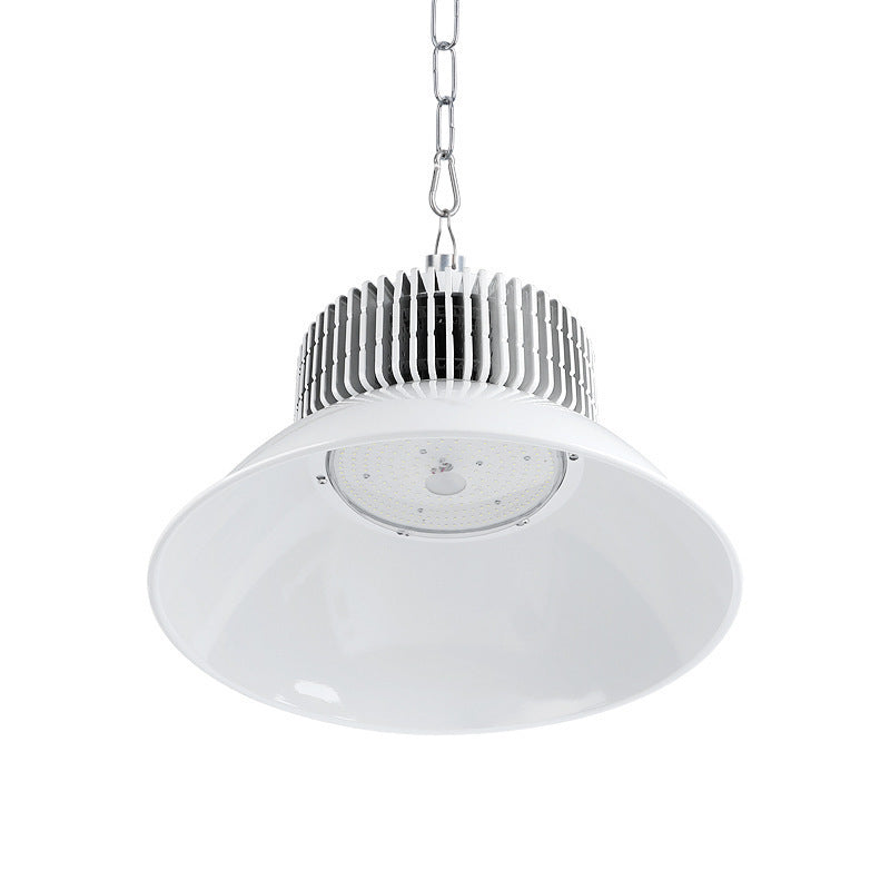 Yaming fin led mining light, factory workshop industrial white lighting 150w warehouse ceiling chandelier