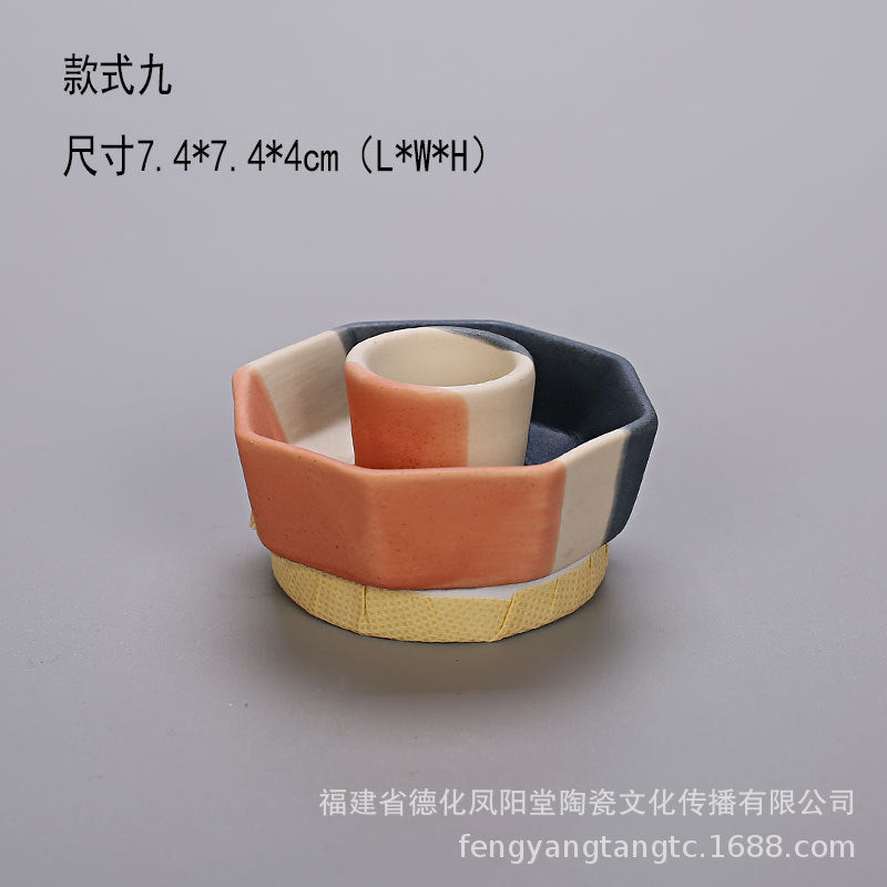 陶瓷烛台北欧IN风简约桌面摆件玻璃储蓄罐烛光晚餐干花密封罐装饰