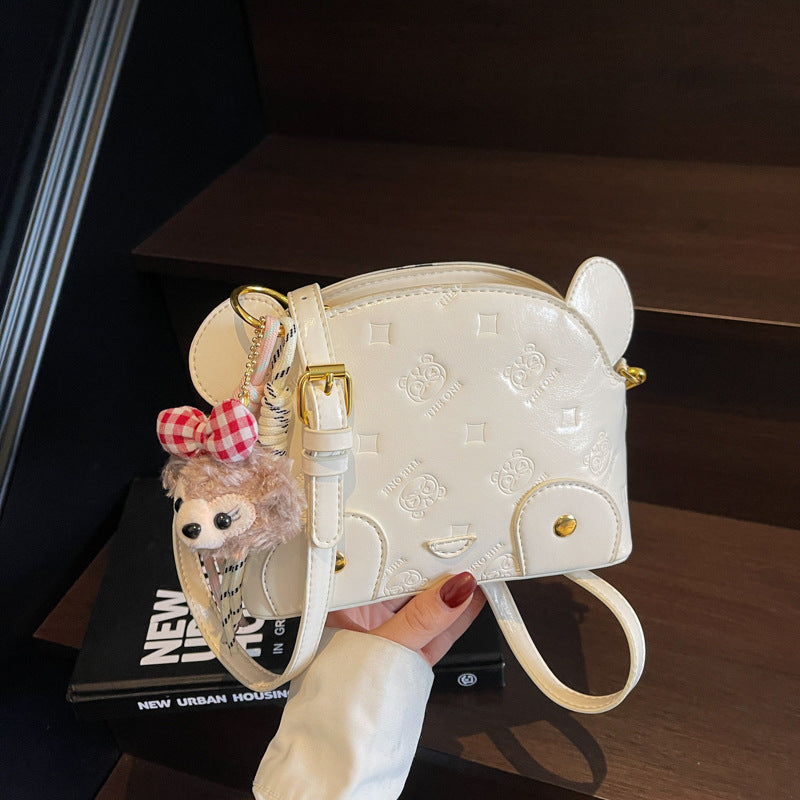 Cross-border senior simple commuter portable small square bag women's 2025 new fashion versatile niche design messenger bag