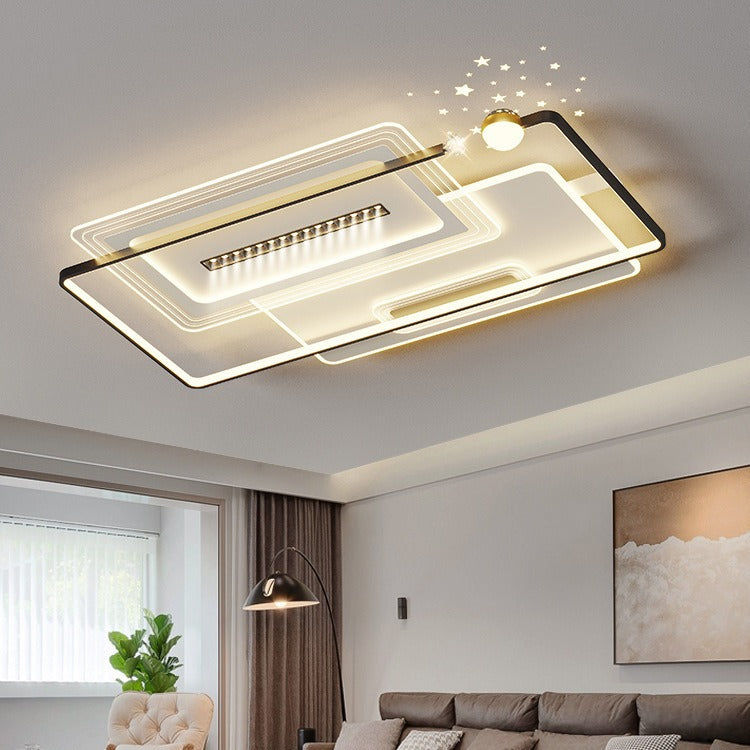 Whole house smart ceiling light spotlight 2024 new living room atmosphere main chandelier bedroom modern simple star lamp