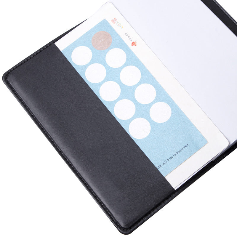 Deli 7903 Business Notebook PU book 175 * 95mm80 sheets/book Office leather book 48K notebook