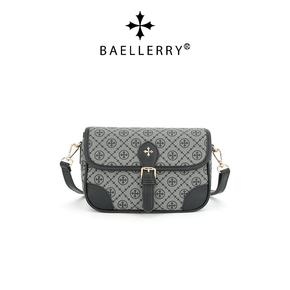 Baellerry's new women's messenger bag  color matching large-capacity shoulder bag versatile printed mobile phone bag tide