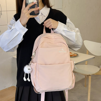 2025 new kids' backpack - stylish everyday carry, small bag for girls, junior high & college students, large capacity backpack