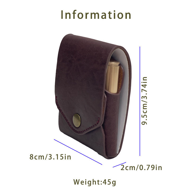 Retro accent men and women can use wallets with bullet pens, multi-functional change storage bags, simple and wear-resistant leather card bags