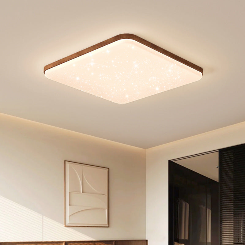 Whole house package combination living room light antique walnut pattern ceiling light full spectrum eye protection bedroom dining room chandelier