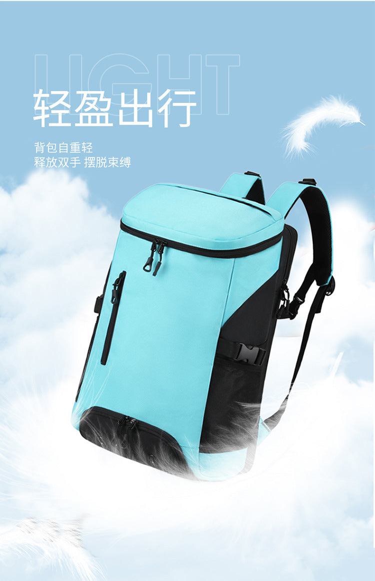 Cross-border new backpack large capacity simple and lightweight outdoor bag wholesale sports travel backpack can print logo