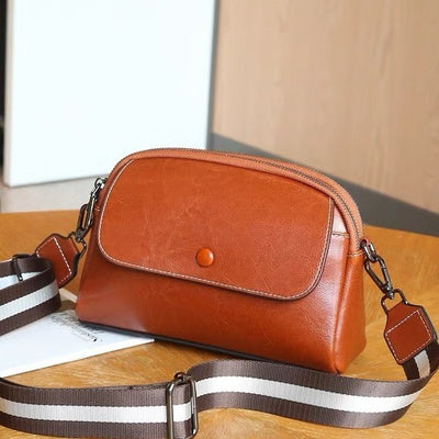 2024 new women's genuine leather handbag - vintage style phone bag, shoulder bag, crossbody bag, mini bag - factory direct