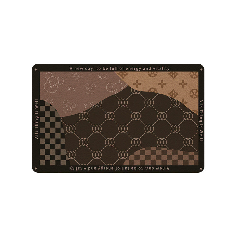 Soft diatom mud bathroom floor mat, quick-drying water absorption, non-slip door mat at the door of household toilet, shower room, toilet carpet