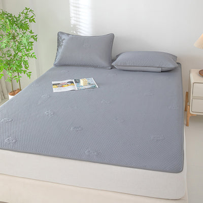 2026 new little ice bear fitted sheet & cooling mat set - includes cooling bean mat and three-piece set