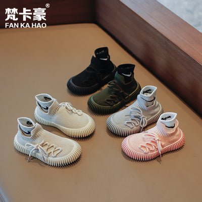 $6 a pair, factory direct deal! new spring/autumn fashion casual kids' sneakers, boys' yeezy-style shoes, for older kids and teens