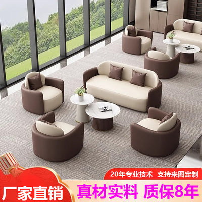 Luxury hotel lobby sofa set, b&b reception area, meeting & negotiation table and chair combination, lounge area, office sofa
