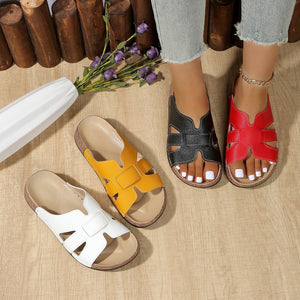 Exportsummernew arrivalcasualthick sole sandals women's woven casualeasiest for match flip-flops beach slippers in stock