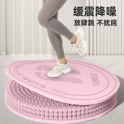 Indoor tpe running mat - ultra-soft jogging mat, shock absorption, non-slip, soundproof, home use, silent, thickened, jump rope dedicated floor mat