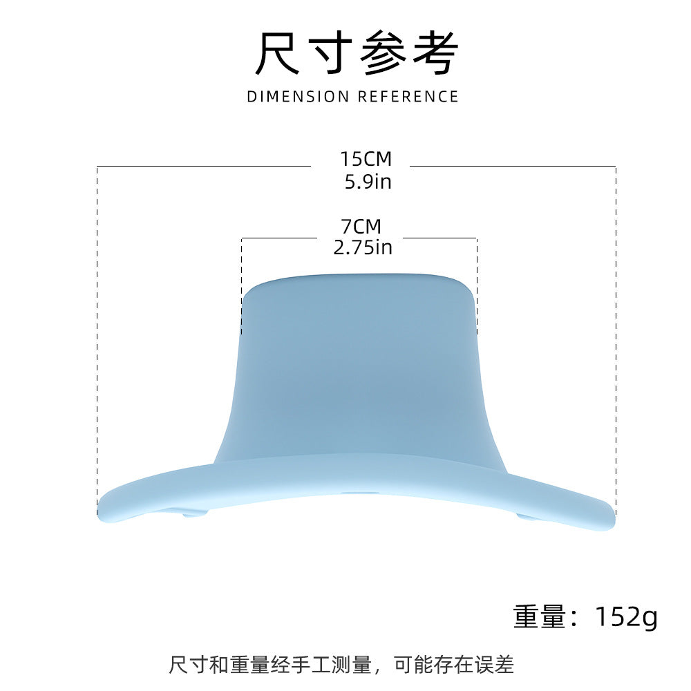 Cross-border new denim hat binaural handle silicone snack cup, portable children's cartoon snack cup with lid