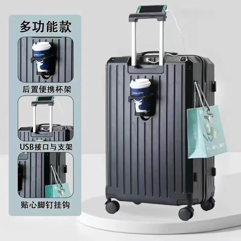New multi-functional suitcase, small 20-inch boarding case, universal wheel trolley case, high-value men's and women's suitcase
