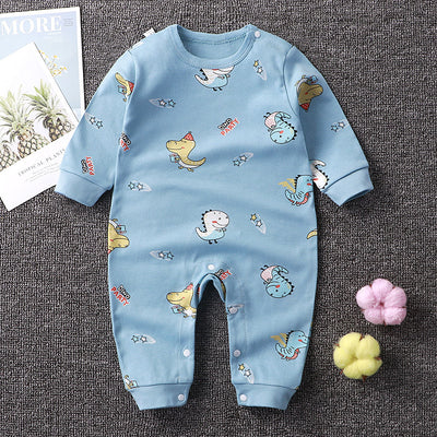Newborn baby romper - pure cotton, long-sleeved sleepsuit for spring/autumn, infant bodysuit, unisex baby onesie
