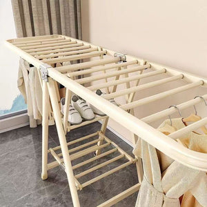 Clothes drying rack floor-standing foldablefor home indoor balcony baby cooling clothes hanger thickened thick clothes drying rack