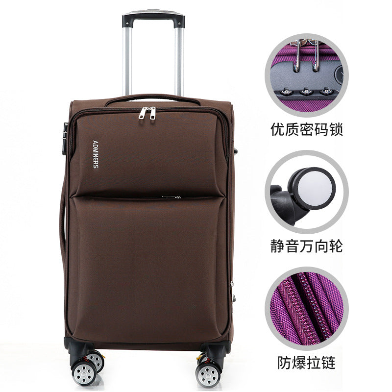 Oxford cloth trolley case universal wheel password case travel boarding case 20 inch canvas case business suitcase 24 inch