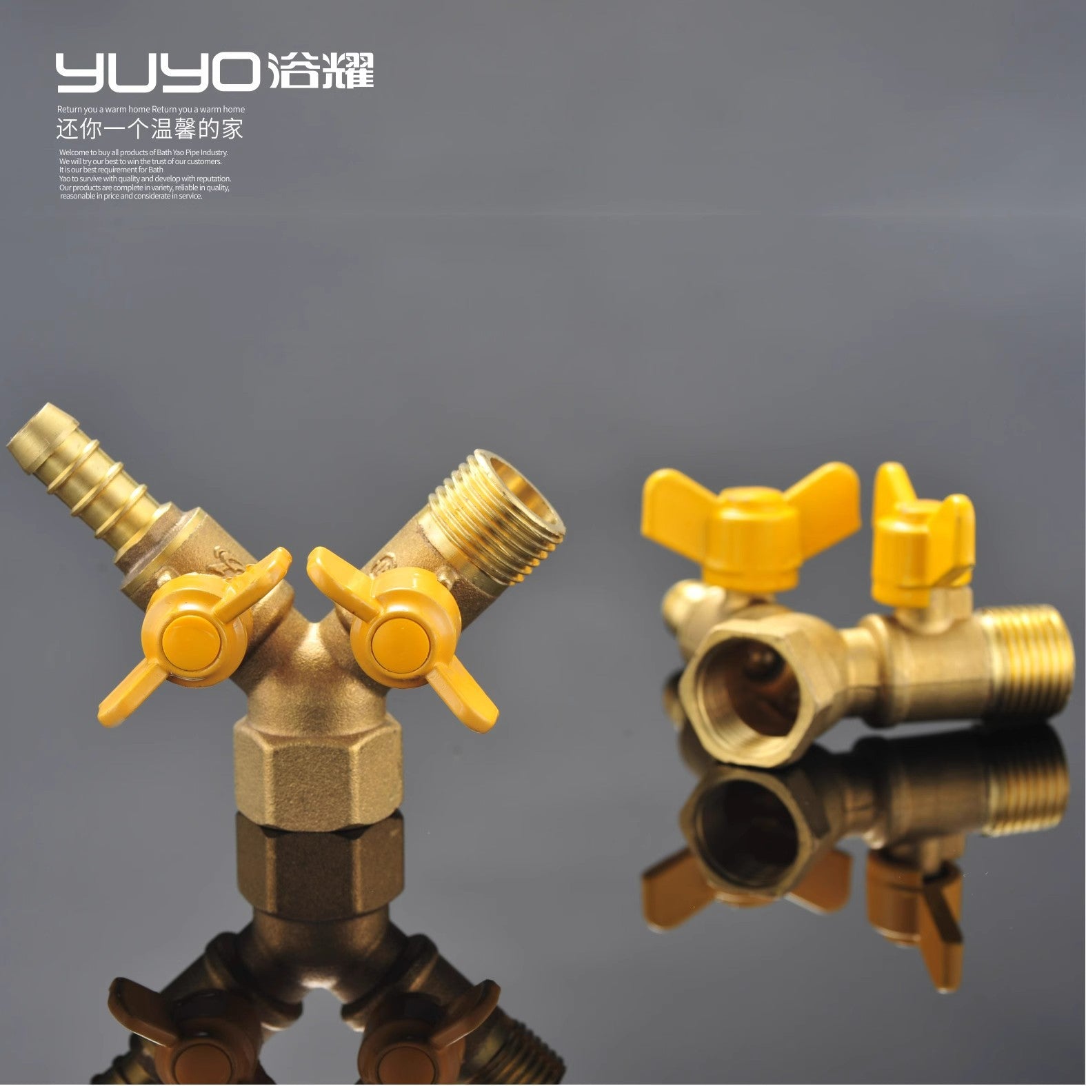 All-copper thickened gas valve, gas three-way valve, 4-point pipeline, natural gas water heater, one-point and two-point ball valve switch