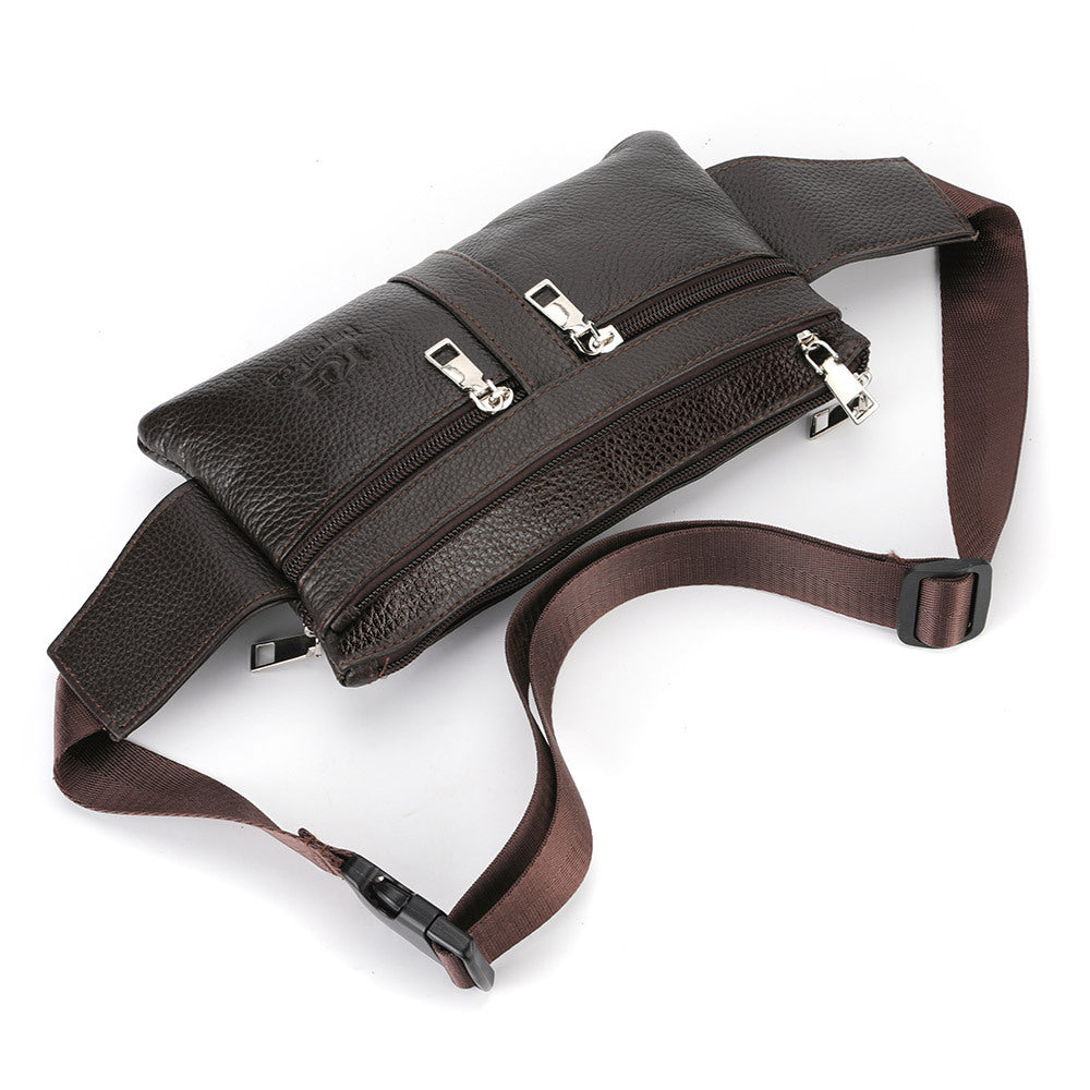 New fanny pack, wear-resistant men's multi-functional breast bag, men's bag, messenger bag, high-end mobile phone bag, men's fanny pack.