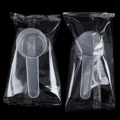 Individually wrapped plastic spoons, 60ml measuring spoons, laundry detergent spoons, powder, feed, fertilizer, non-food grade, water capacity 60g