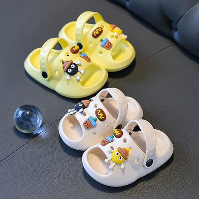 new eva slippers - summer cartoon cute non-slip indoor bath thick-soled slippers - baby sandals