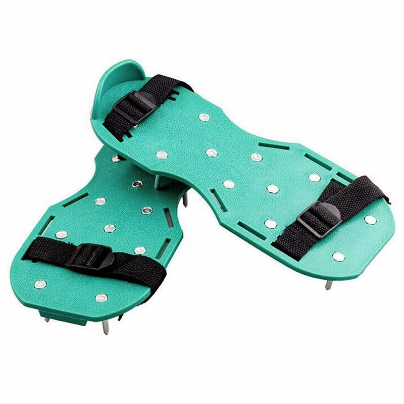 Cross-border garden soil loosening shoes grass spikes lawn inflatable soil loosening shoes self-leveling epoxy garden tools