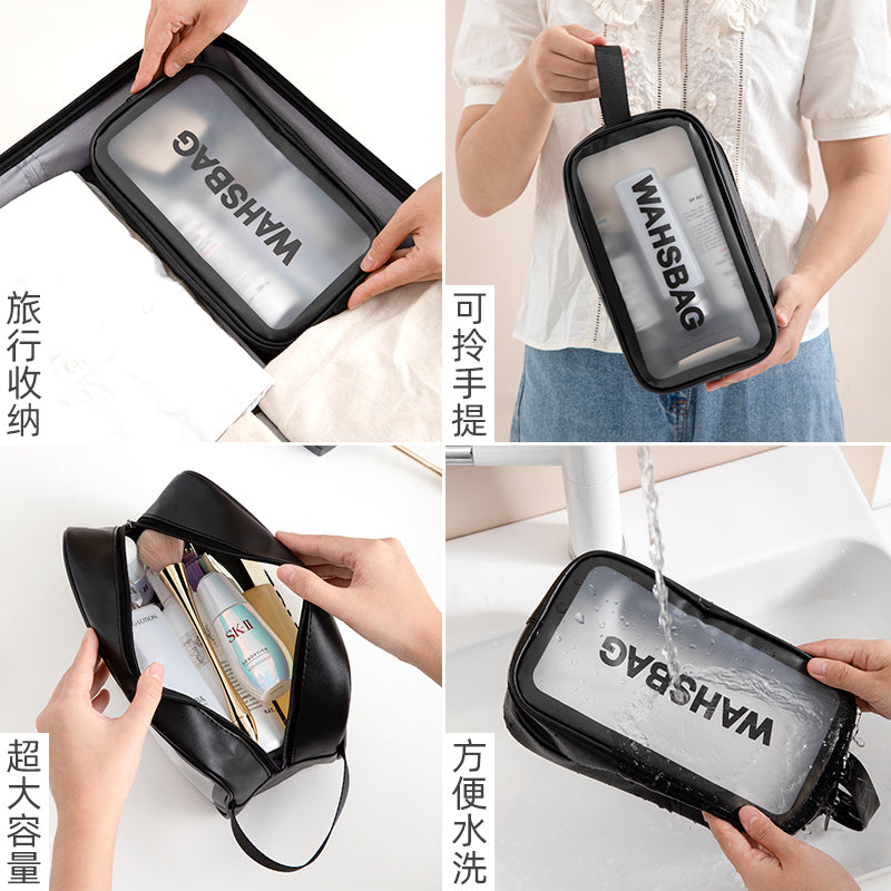 PVC cosmetic toilet bag waterproof portable large capacity swimming bag bath bag cosmetic bag fitness travel storage bag