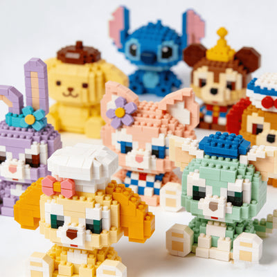 Compatible with lego bricks, children's educational blind box figurines, assembly toys, gifts, micro-pellet building blocks for boys and girls