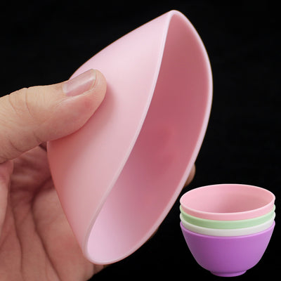 Tpr soft rubber imitation silicone mask bowl - soft bowl for beauty & hairdressing - flexible small bowl for makeup, spa, and mask application - direct from the manufacturer