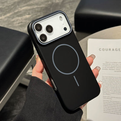 Suitable for iphone17promax magnetic phone case apple 16fashion macaron ultra-thin skin-feeling frosted pc case