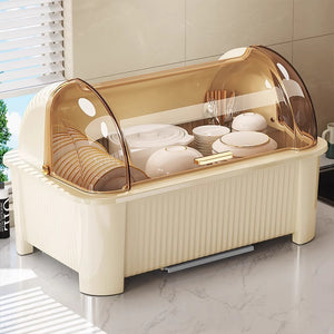Bowl and chopsticks storage box, dish storage rack, kitchen for home multifunctional drain rack with lid, cupboard storage box