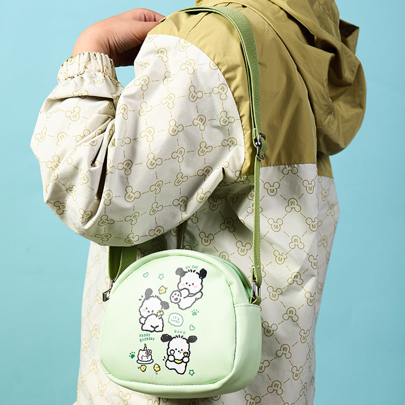 Crossbody bag female cartoon vivi bear big-eared dog storage bag large capacity cute cartoon children's bag female and male