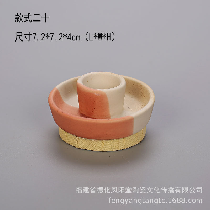 陶瓷烛台北欧IN风简约桌面摆件玻璃储蓄罐烛光晚餐干花密封罐装饰