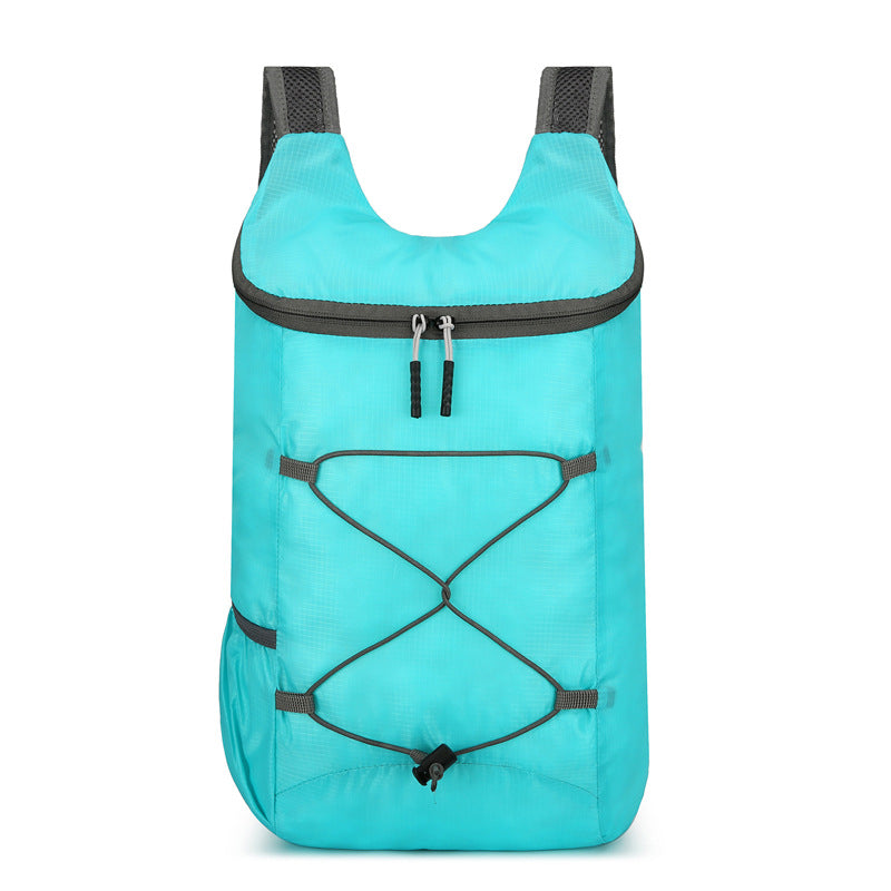 Cross-border fashion leisure travel backpack large capacity sports mountaineering outdoor skin bag portable foldable backpack