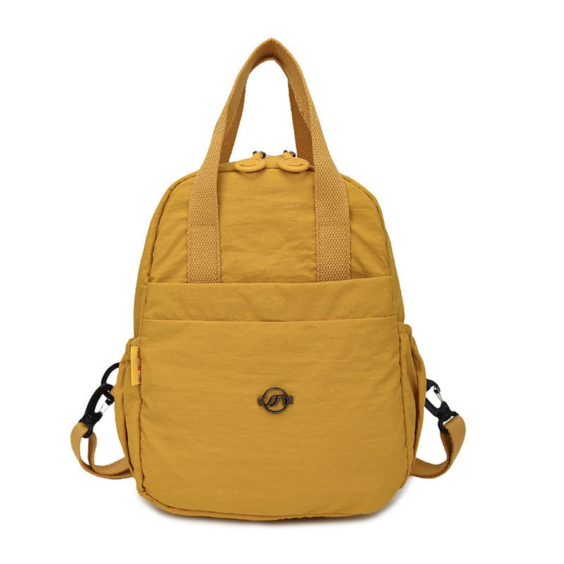 Cross-border casual versatile simple small backpack 2025 new travel backpack lightweight chest back double shoulder dual-purpose bag women